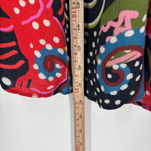 NWT Farm Rio Anthropologie Under The Sea Cover-Up Dress Sz XS Navy Ocean Print - Picture 11 of 12